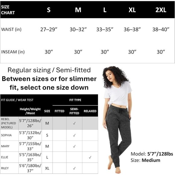 🆕Women’s Light Grey/Dark Grey Polyester Joggers with Pockets, Soft Sweat pants - Picture 6 of 6